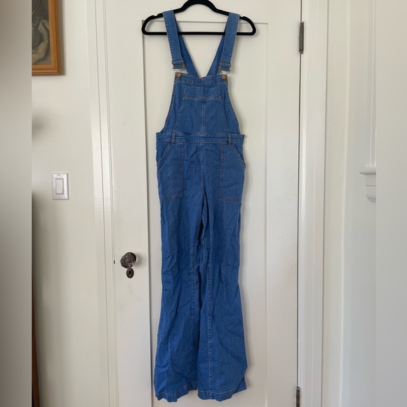 River Island 70s Flare Overalls - Picture 4 of 8